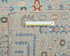 16 Feet Blue Khurgeen Afghan Hand Knotted Wool Runner Rug